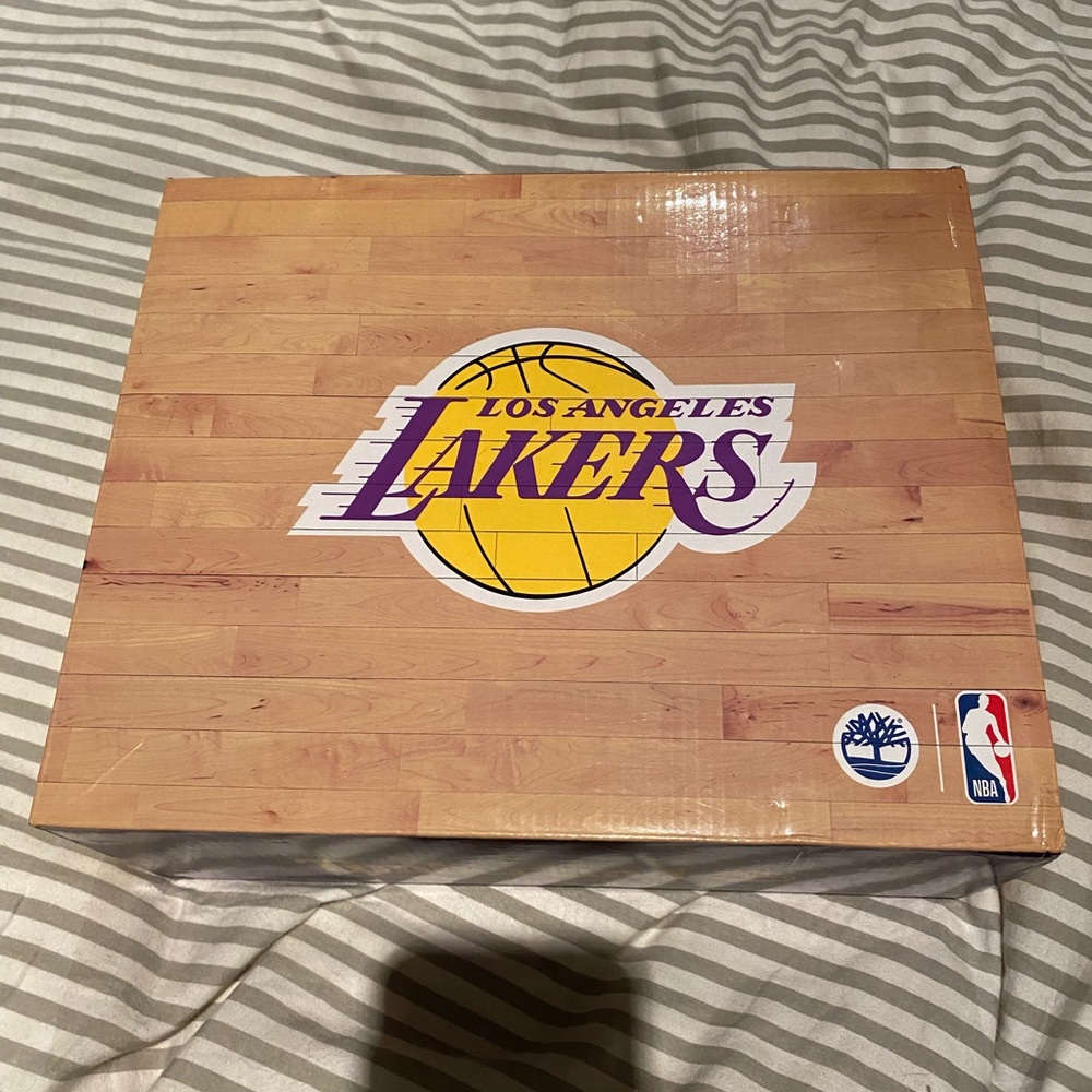 Lakers Timberlands NEVER WORN